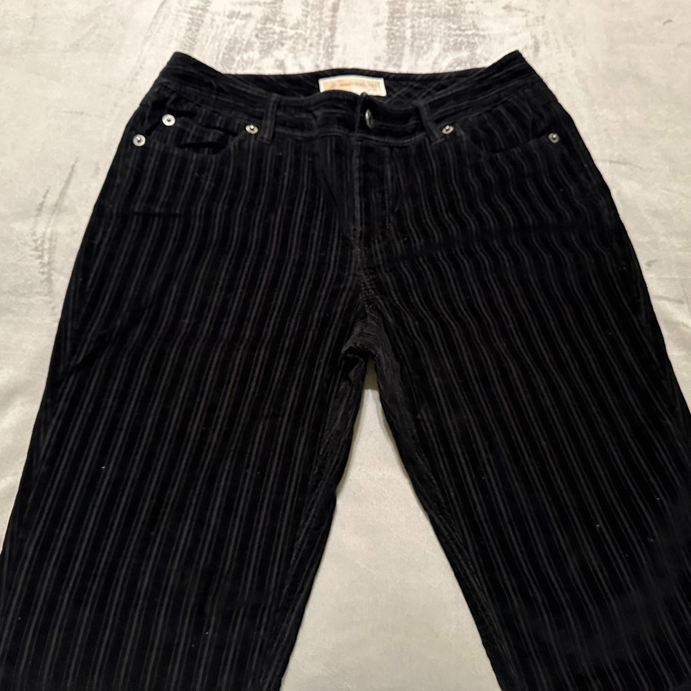 Michael Kors Black Striped Jeans "Courdoroy" Size 2